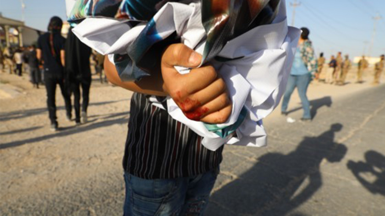Pro-KDP forces injure Yazidis protesting Turkish drone attack in Sinjar.