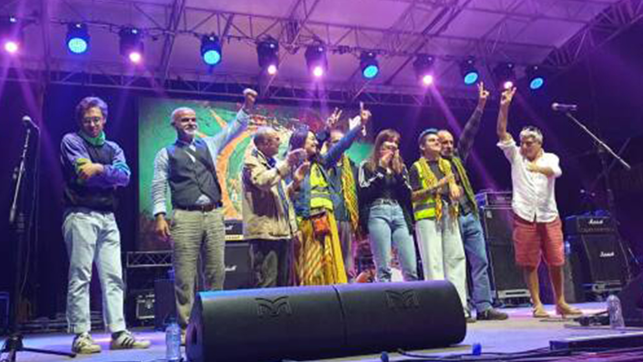 Music festival in Rome saw Italian artists calling for the “Freedom for Abdullah Öcalan”
