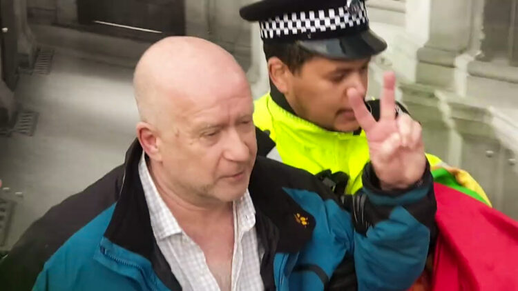 Activist Mark Campbell to face judge on terrorism charges over flag