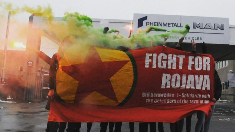 Protests against Turkey’s cross-border air strikes take place in European cities