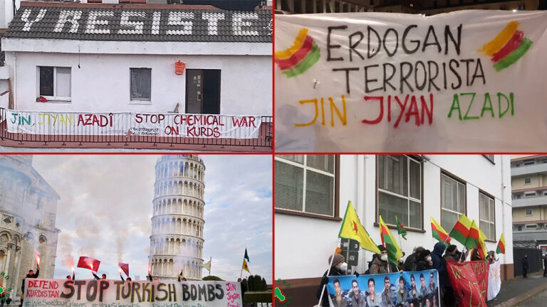 Global protests against Turkey’s cross-border attacks on Kurdish groups