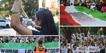 Sydney streets fill with thousands demanding democracy in Iran