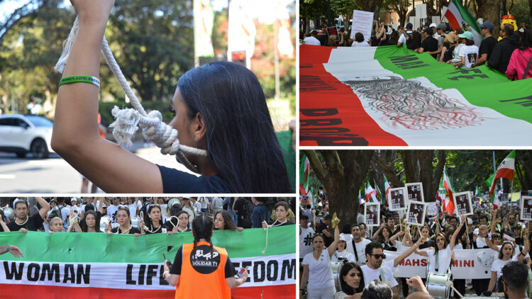 Sydney streets fill with thousands demanding democracy in Iran