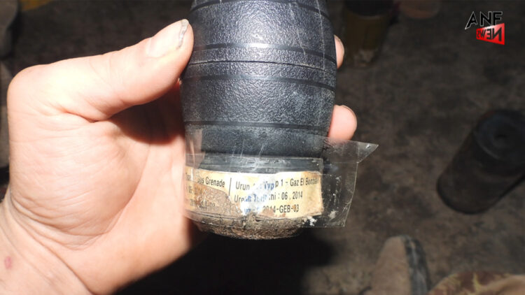 PKK’s military wing releases video of gas bomb allegedly used by Turkish army