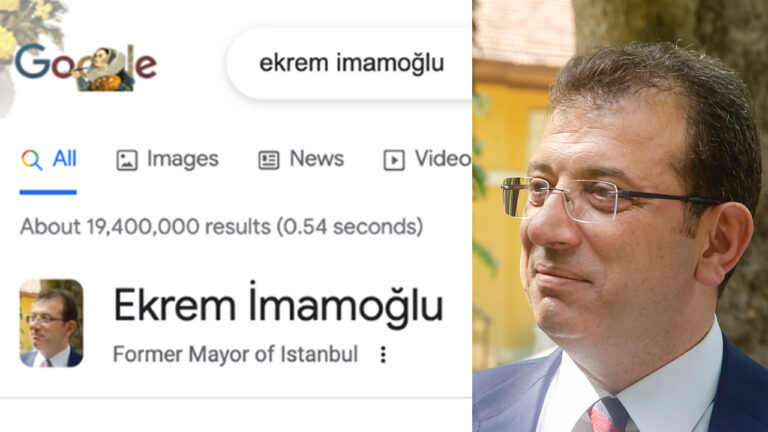 Google labels Ekrem İmamoğlu as “former” İstanbul mayor