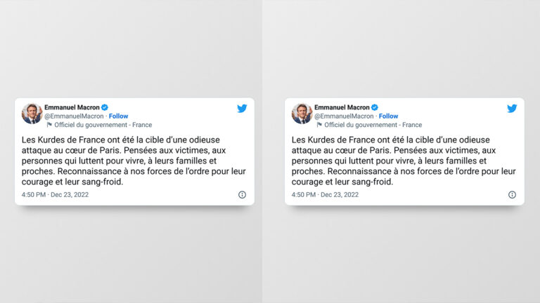 French president condemns “heinous attack” against Kurds