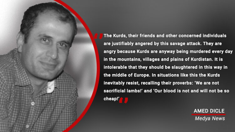 The attack on the Kurds in Paris and certain questions