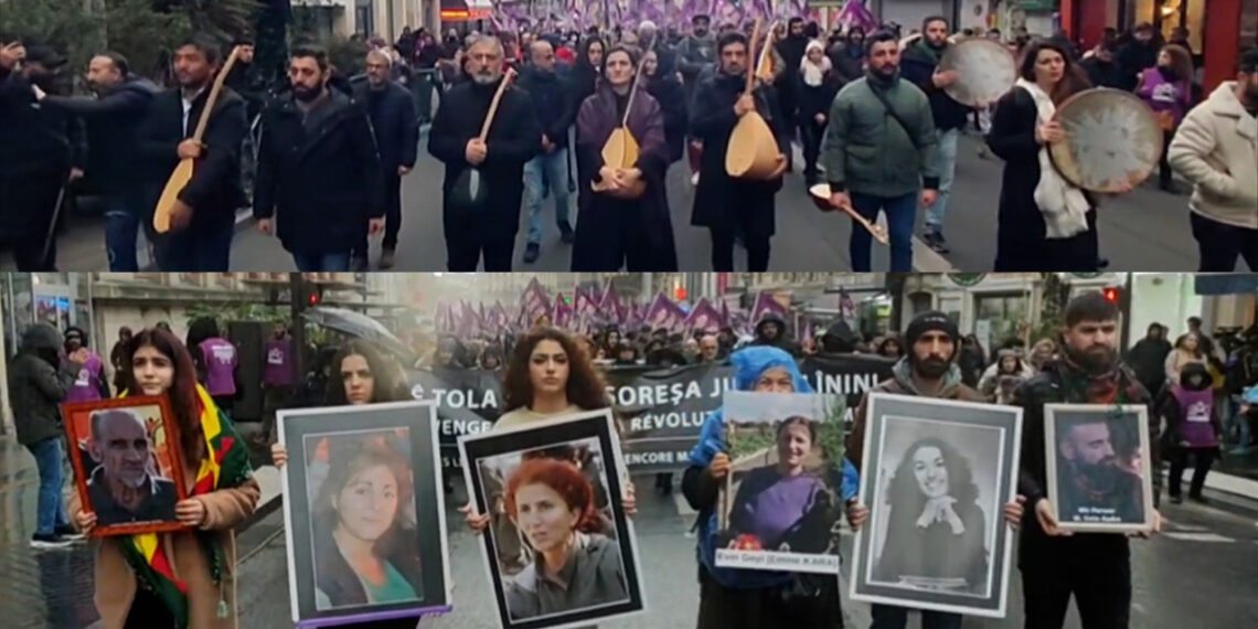 Thousands march in Paris to protest Friday’s deadly attack on Kurds