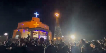 Christians in northeast Syria celebrate Christmas