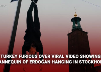 Turkey furious over viral video showing mannequin of Erdoğan hanging in Stockholm