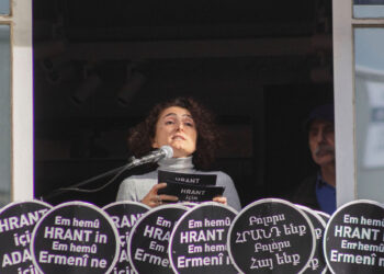 Mourners gather on 16th anniversary of Armenian journalist Hrant Dink’s assassination