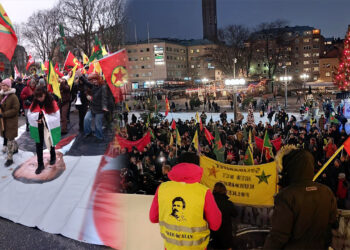Pro-Kurdish protestors in Stockholm call on Sweden to defy Turkey’s demands