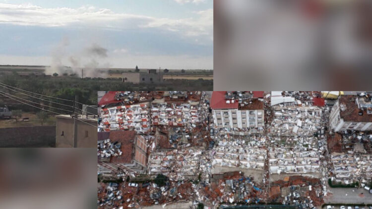 Turkey shells Syria’s north despite devastating earthquake