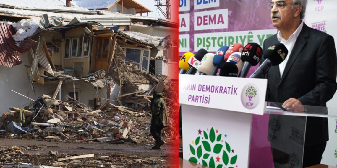 HDP co-chair calls on Turkish government to halt war policy in earthquake aftermath