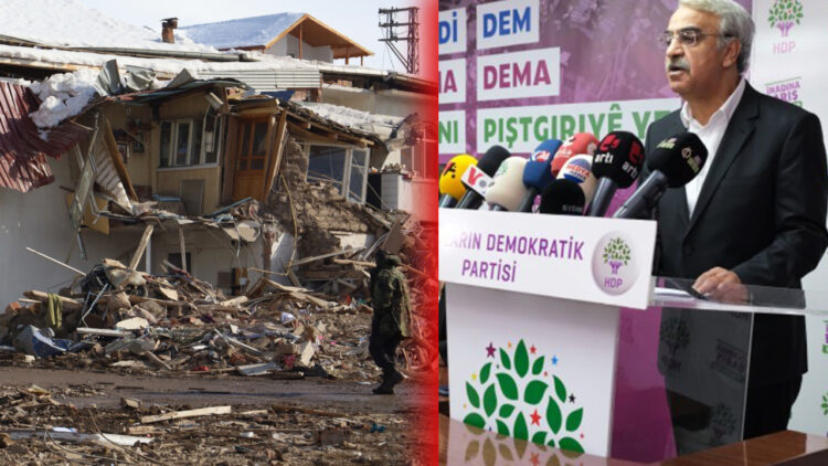 HDP co-chair calls on Turkish government to halt war policy in earthquake aftermath