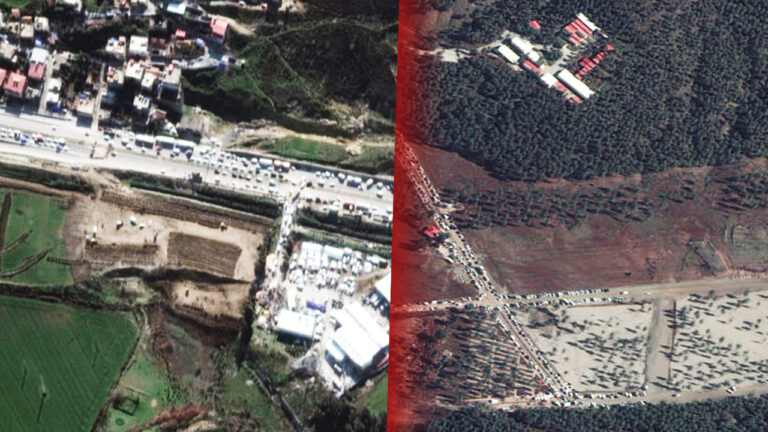 Satellite images show mass graves prepared for earthquake victims in Turkey