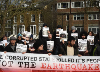 Kurdish, Turkish diaspora protest against Turkish government’s failing post-quake response