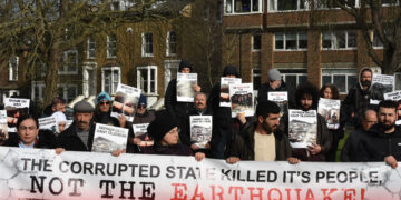 Kurdish, Turkish diaspora protest against Turkish government’s failing post-quake response