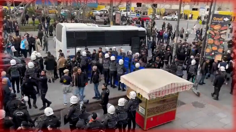 Turkish police attack left-wing party members at Red Crescent scandal protest