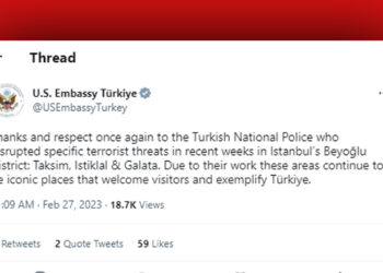 US embassy thanks Turkish police for thwarting terrorist threats in İstanbul