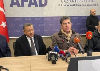 KRI President Barzani visits earthquake regions in Turkey
