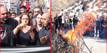 Three lit matches kick off Newroz 2023 in Şemdinli