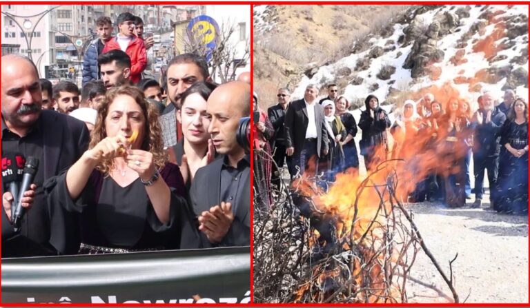 Three lit matches kick off Newroz 2023 in Şemdinli