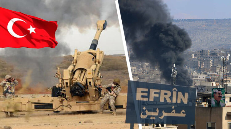 Turkish artillery kills two Kurdish fighters in countryside near Afrin, Syria