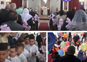 Christians in northern Syria celebrate Easter according to eastern calendar