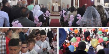 Christians in northern Syria celebrate Easter according to eastern calendar