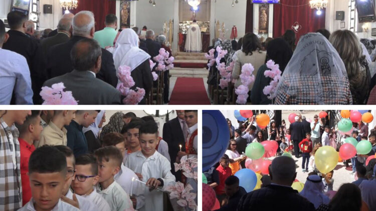 Christians in northern Syria celebrate Easter according to eastern calendar