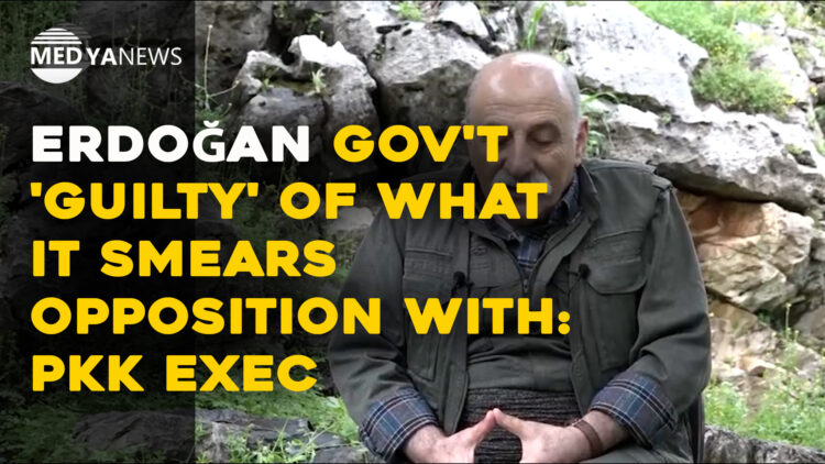 Erdoğan gov’t ‘guilty’ of what it smears opposition with: PKK exec