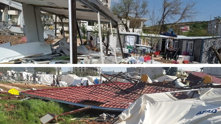 Storms kill at least two in quake-hit southern Turkey