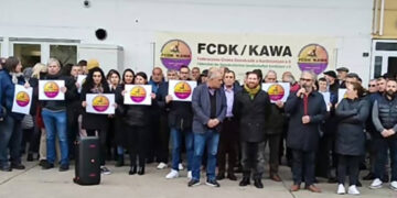 Protestors condemn Germany’s efforts to criminalise Kurds