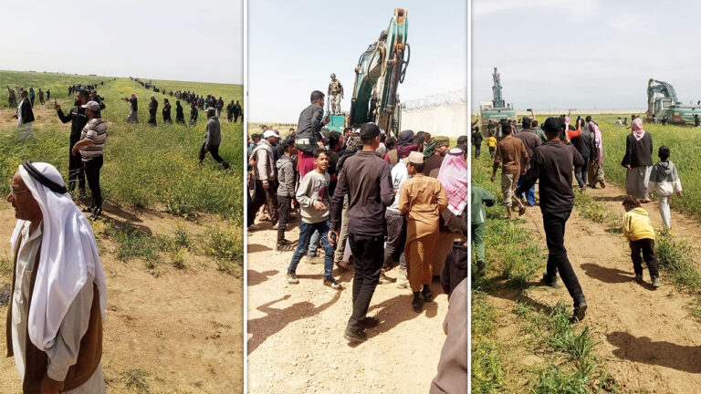 Villagers in northeast Syria protest Turkish ‘prohibited area’