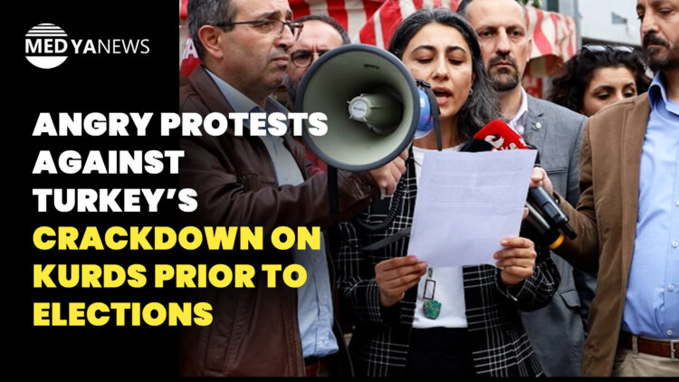 Angry protests against Turkey’s crackdown on Kurds prior to elections