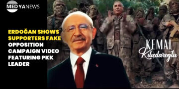 Erdoğan shows supporters fake opposition campaign video featuring PKK leader