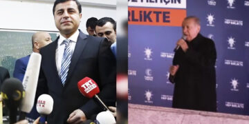 Erdoğan targets jailed Kurdish politician in early morning balcony speech