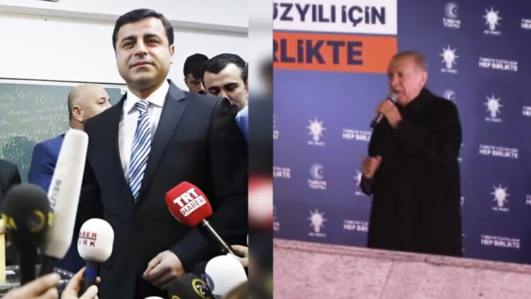 Erdoğan targets jailed Kurdish politician in early morning balcony speech