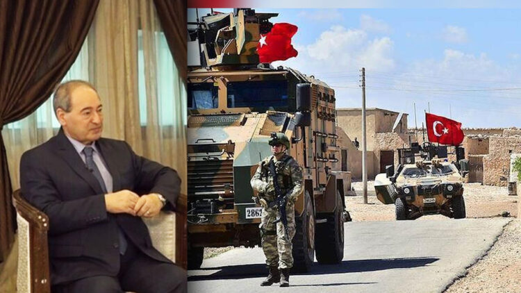 Syrian foreign minister rejects normalisation with Turkey