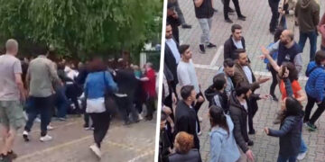 Reports of pro-government groups crowding polling stations as Turkey’s voting window closes