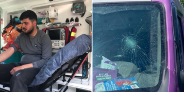 Green Left Party’s campaign vehicle attacked by racists in Turkey