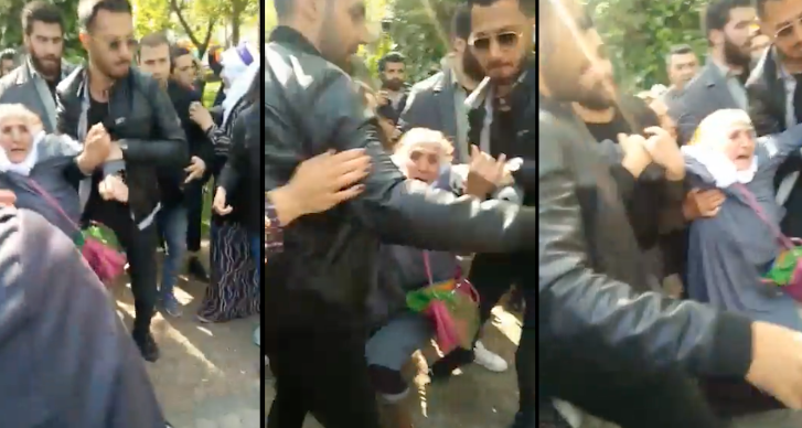 Elderly Kurdish woman dragged, detained by police at Istanbul women’s rally