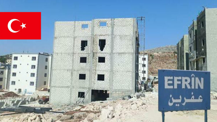New housing settlements being built in Turkish-controlled Afrin in Syria