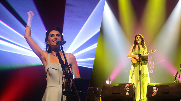Kurdish singer Rewşan Çeliker performs in Diyarbakır