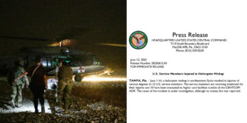 22 US soldiers injured in northeast Syria helicopter fault: CENTCOM