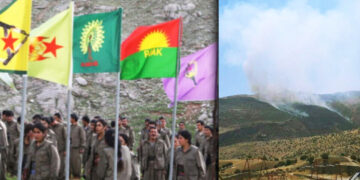 Fires devastate Kurdistan province as Iranian military operations continue, civilians denied access
