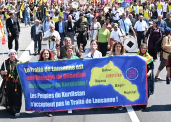 Kurds reject Treaty of Lausanne in centenary march