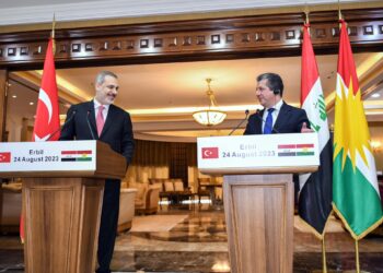 Drone strikes mark Turkish foreign minister’s visit in Iraqi Kurdistan