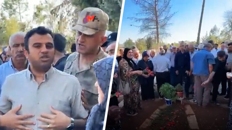 Turkish gendarmeries disrupt memorial of Kurdish mayor who died in prison